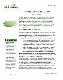 The Pros and Cons of SaaS ERP The Pros and Cons of SaaS ERP