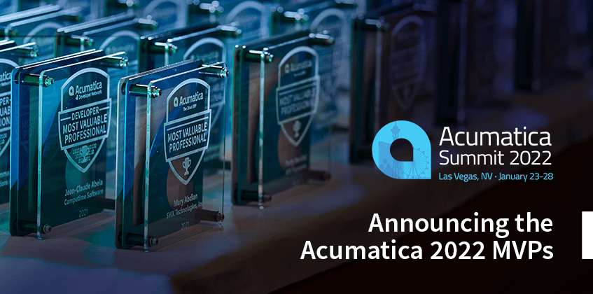 Announcing the Acumatica 2022 MVPs
