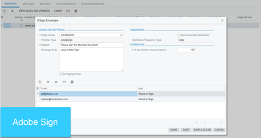 eSign Envelope with Adobe Sign
