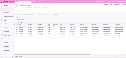 Jira worklogs Syncronization
