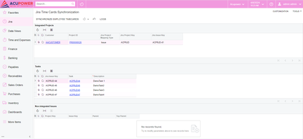 Jira timecards Synchronization