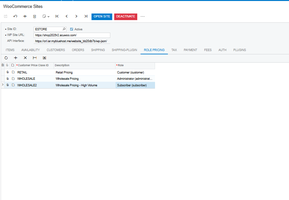 Setup - Role Based Pricing