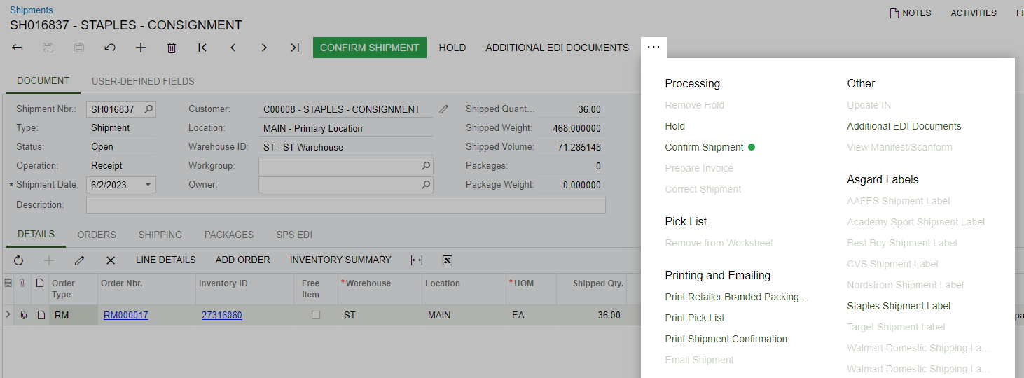 Dynamic Enabling of Labels