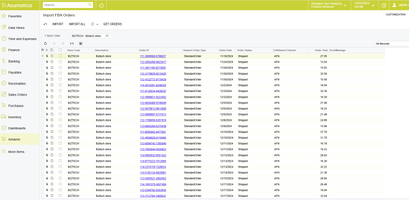 Importer des commandes FBA