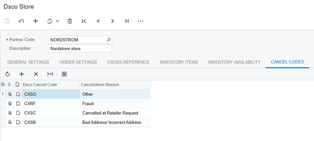 Codes d’annulation