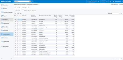 Exportar cantidad de inventario