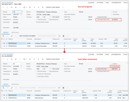 Accrual-Cash conversion