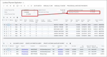 Les totaux doivent être égaux au total des demandes et des paiements.