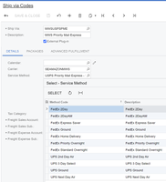 Enviar mediante códigos