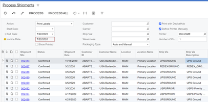 Impresión masiva de etiquetas