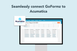 Integrate your GoFormz digital forms with Acumatica