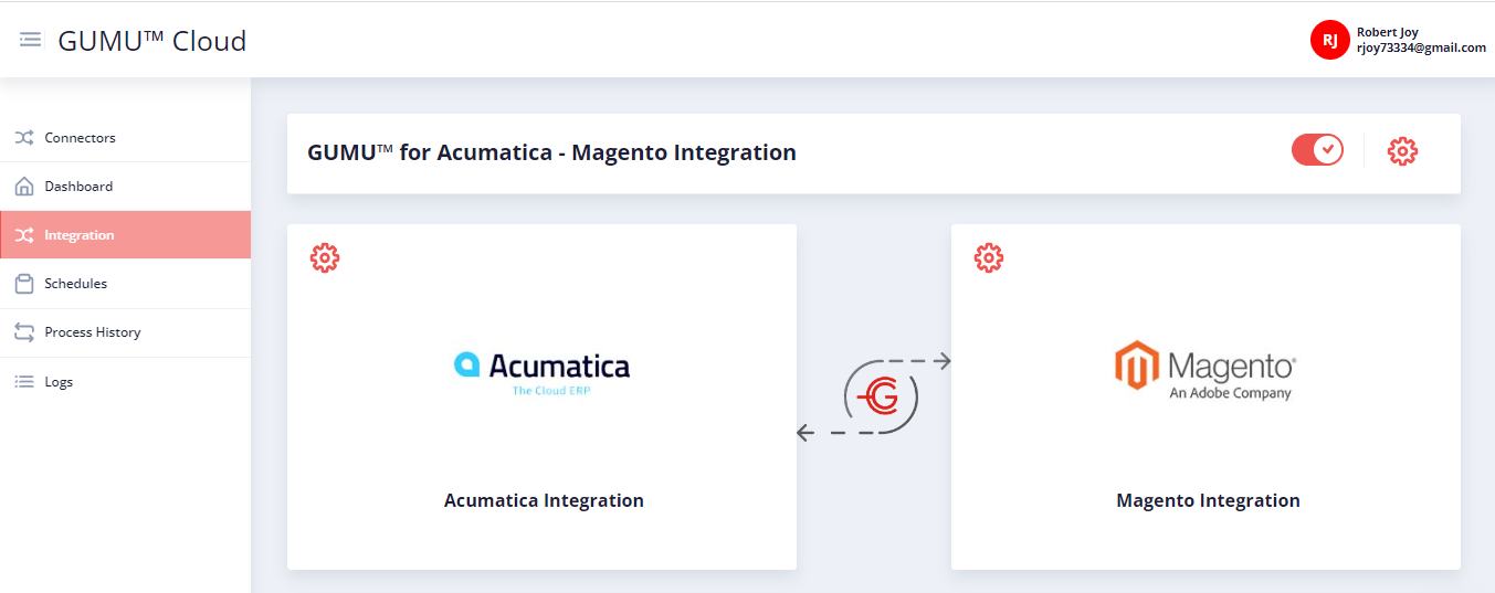 GUMU™ pour l’intégration d’Acumatica et de Magento