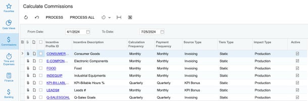 Calculer les commissions