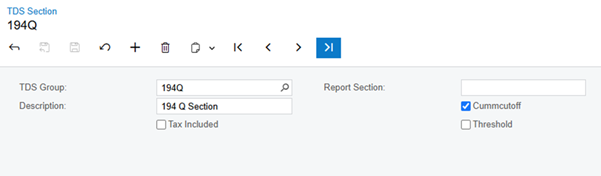 TDS Section