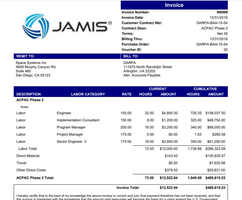 Time & Material Invoice