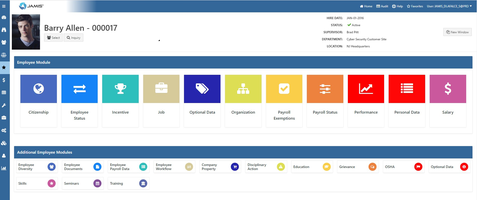 Employee Master Window