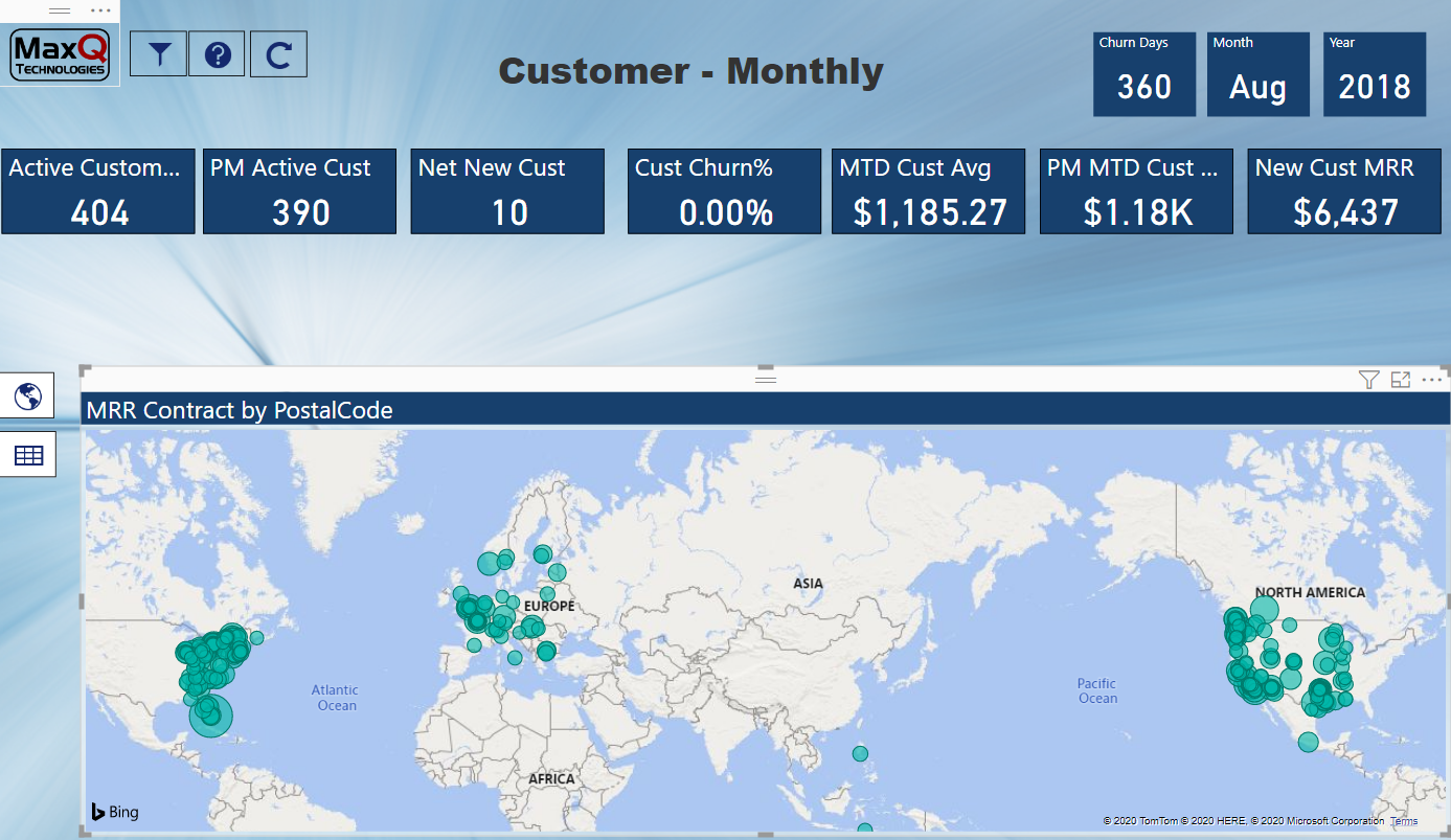 Customer-Monthly Map