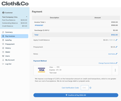 Sélection des paiements