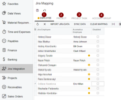 Jira Mapping screen