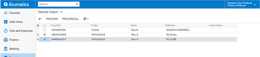 Importing finished view