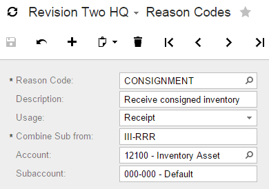 Revision Two HQ - Reason Codes.