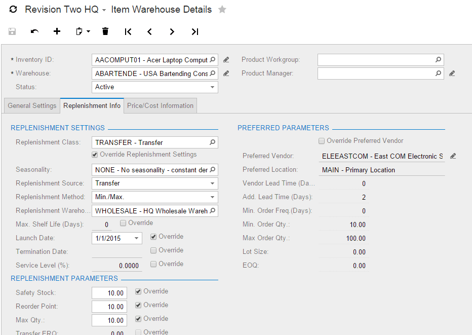 How to Implement Consigned Inventory in Acumatica Cloud ERP Software