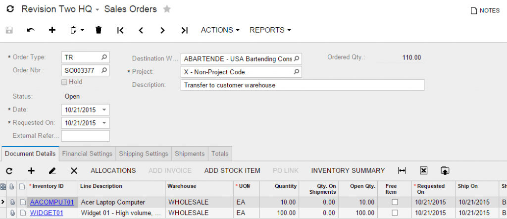 How to Implement Consigned Inventory in Acumatica Cloud ERP Software