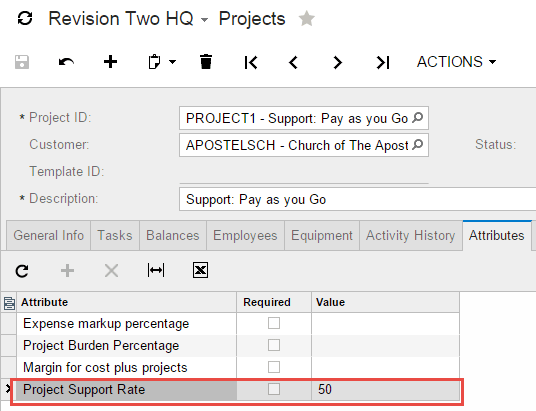 Recurring Billing Using Projects