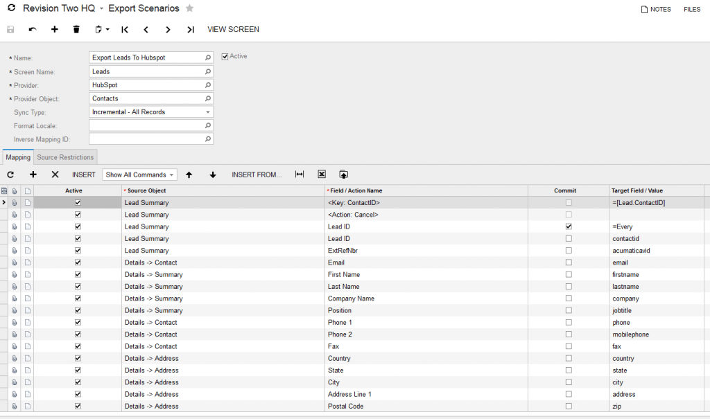 Revision Two HQ - Export Scenarios.