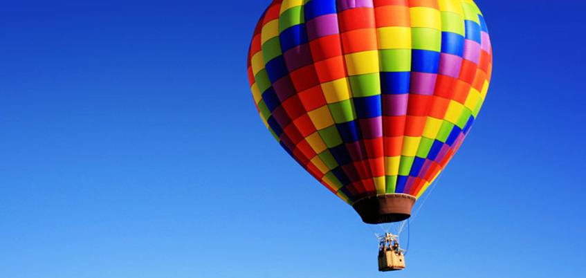 Colored Hot Air Balloon