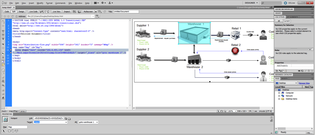 Create the mapping code