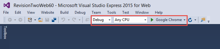 Debug (or publish) your website to test your results