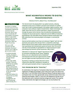 Qué supone Acumatica 6 para la transformación digital: productividad, análisis y tecnología