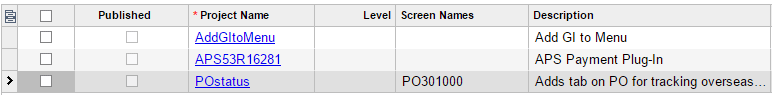 Customization project Add GI to Menu