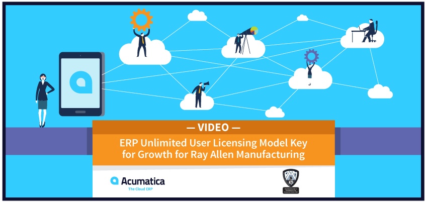 ERP Unlimited User Licensing Model Key for Growth for Ray Allen Manufacturing