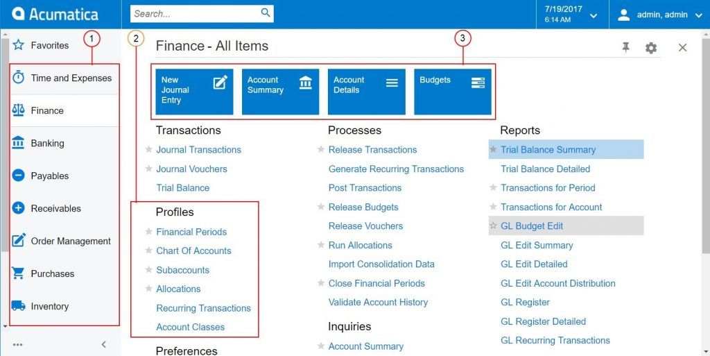 New User Interface of Acumatica 2017 R2