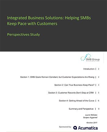 Integrated Business Solutions: Helping SMBs Keep Pace with Customers