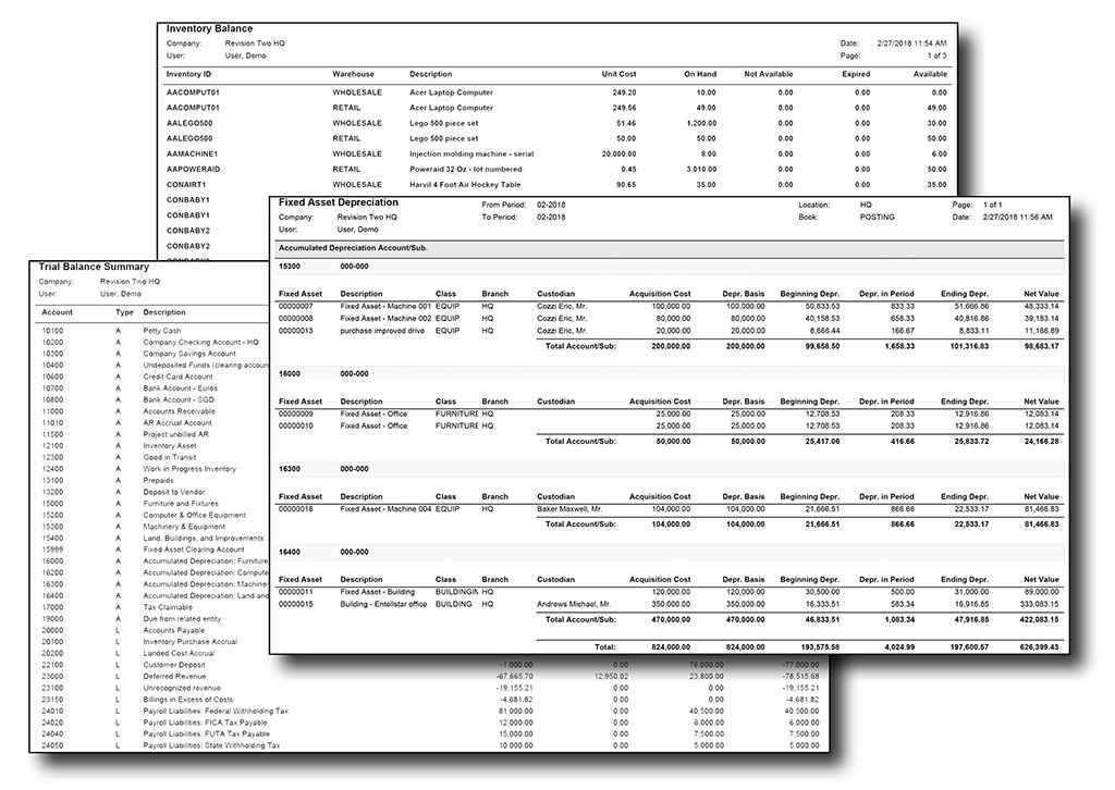 Acumatica Reporting