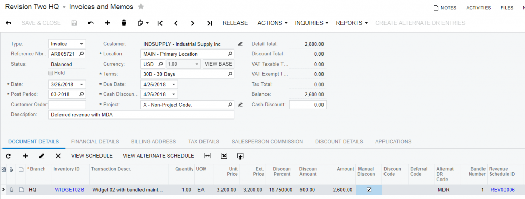 AR Invoice