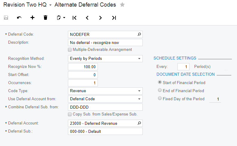 Alternate Deferral Code Example Widget02