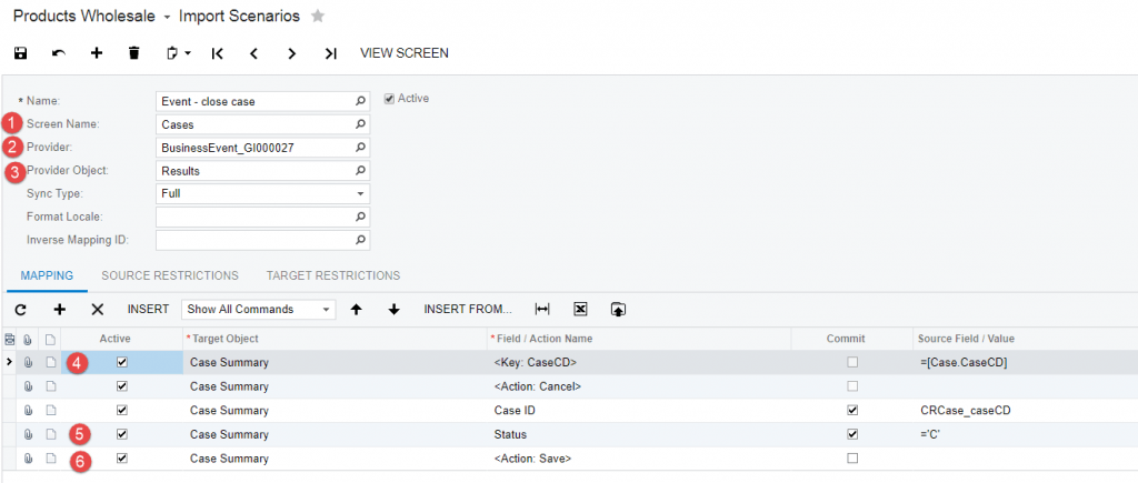 Import Scenarios