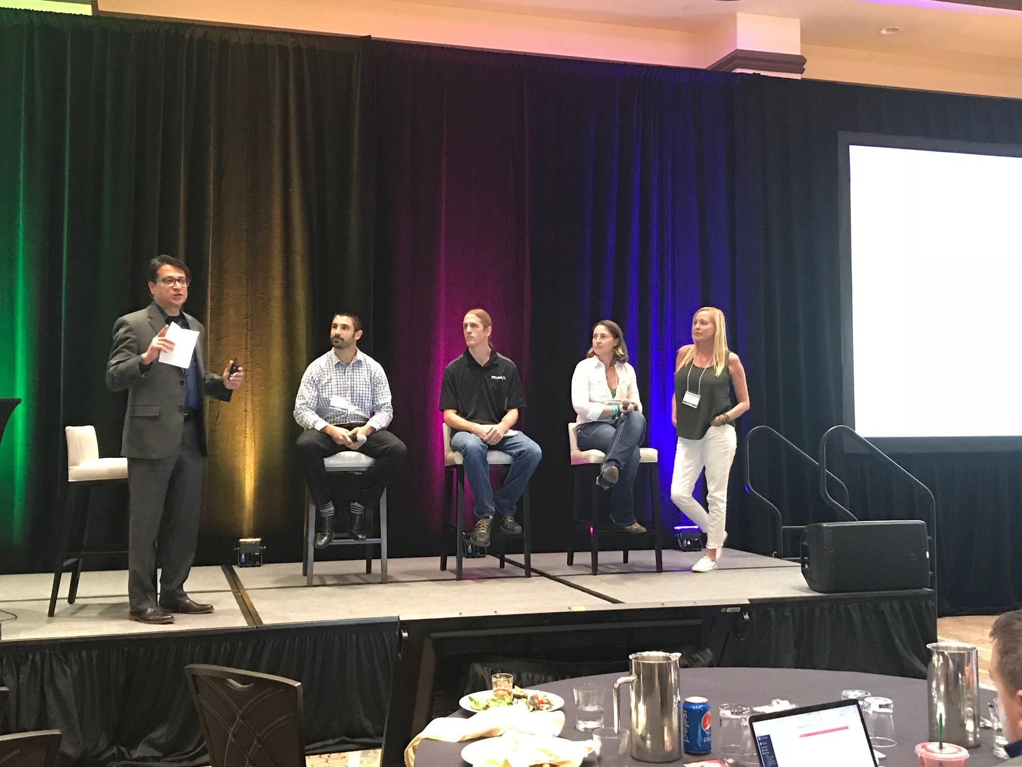 A customer panel at our Launch Event in Orlando, Florida.