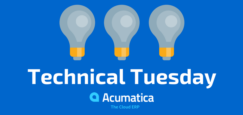 Technical Tuesday - Acumatica.