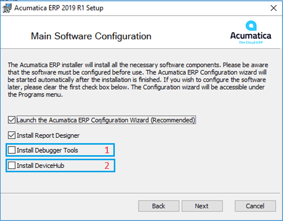 Acumatica ERP 2019 R1 Setup - Main Software Configuration