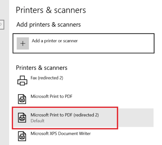 Printer Configuration in the Server