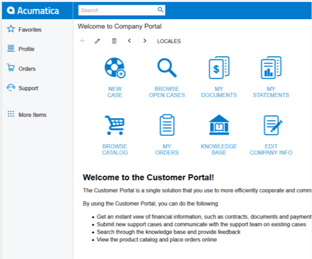 Welcome to the Customer Portal.