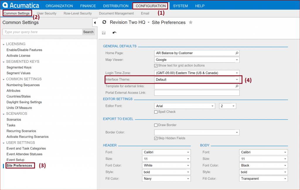  Acumatica Dashboard - Basic Screen Customizations – Application Look & Fee