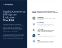 Retail and Commerce System Evaluation Checklist