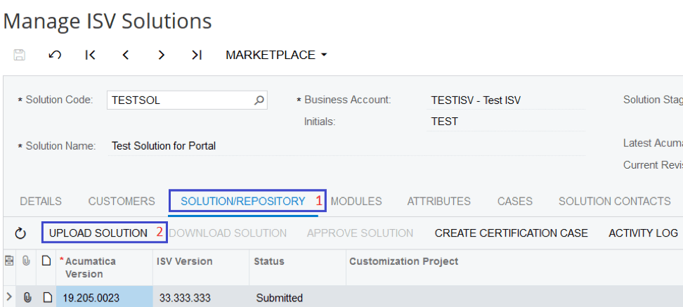 Solution Repository.