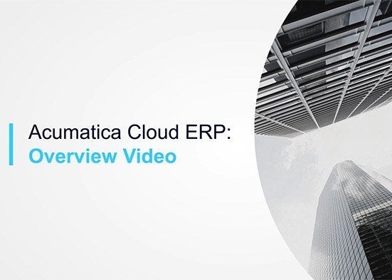 The Acumatica Cloud Erp Platform Acumatica Cloud Erp